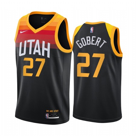 Herren NBA Utah Jazz Trikot Rudy Gobert 27 2020-21 City Edition Swingman